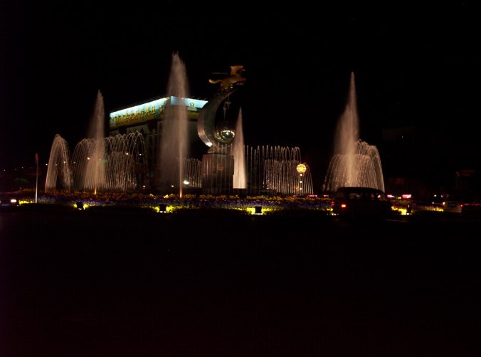 Fountains and Flying Pegasus